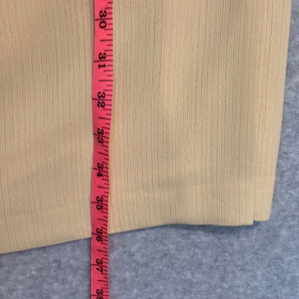 Vintage Larry Levine Women's 12 Petite Maxi Skirt Buttercream Yellow Cottagecore